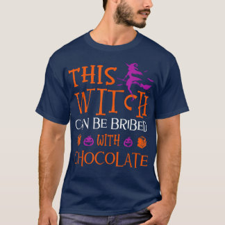 Witziges Halloween kann diese Hexe mit Choc bestec T-Shirt