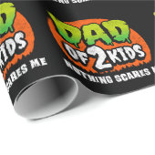Witziges Halloween Nichts stört mich Vater von 2 K Geschenkpapier (Rolleneckpunkt)