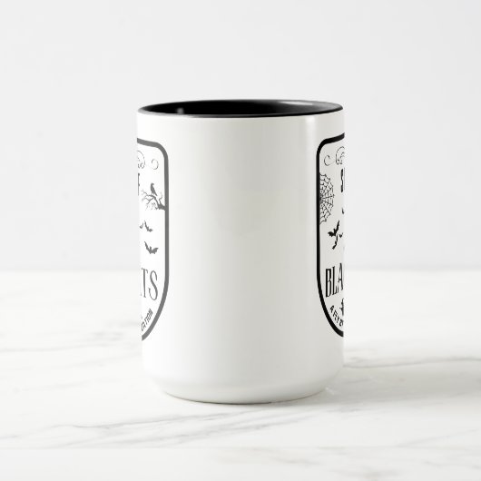 Witziges Halloween-Party mit schwarzer Hutschnauze Tasse (Zentrum)