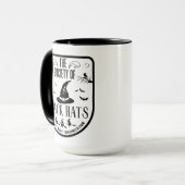 Witziges Halloween-Party mit schwarzer Hutschnauze Tasse (Vorderseite Links)