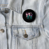 Witziges Halloween Rosa wird gut mit grünem Wo Button (Beispiel)