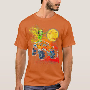Witziges Halloween Skeleton MonsterLkw Kinder Jung T-Shirt