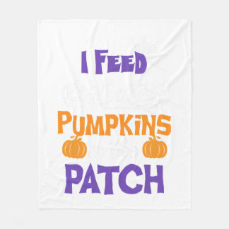 Witziges Halloween-Sprichwort Fütterte ich die Nie Fleecedecke