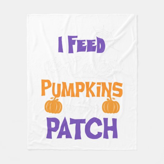 Witziges Halloween-Sprichwort Fütterte ich die Nie Fleecedecke (Vorderseite)