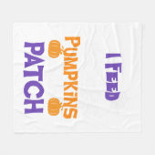 Witziges Halloween-Sprichwort Fütterte ich die Nie Fleecedecke (Vorderseite (Horizontal))