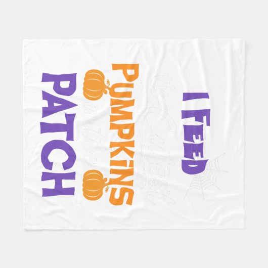 Witziges Halloween-Sprichwort Fütterte ich die Nie Fleecedecke (Vorderseite (Horizontal))