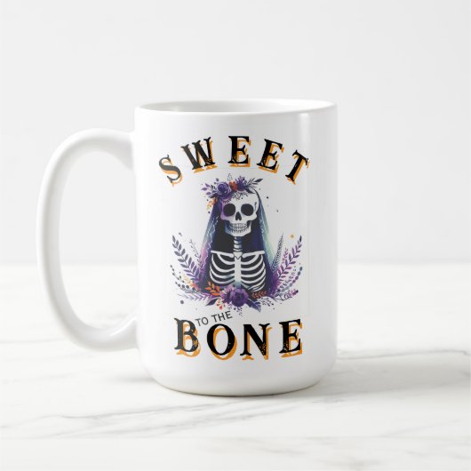 Witziges Halloween Sweet to Bone Kaffeetasse (Links)