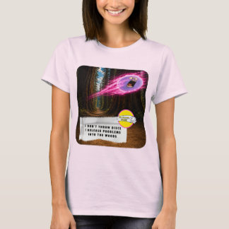 Witziges Kaugummipapier Disc Golf T-Shirt