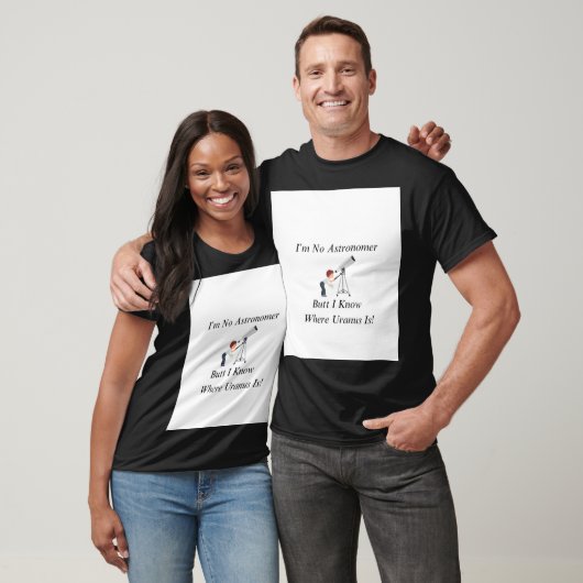 Witziges Kleid weiß ich, wo Uranus ist T-Shirt (Unisex)