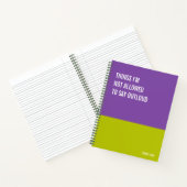 Witziges Notebook, humorvolles Writing Pad Journal Notizblock (Innenseite)