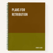 Witziges Notebook, humorvolles Writing Pad Journal Notizblock (Vorderseite)