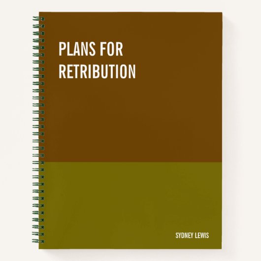 Witziges Notebook, humorvolles Writing Pad Journal Notizblock (Vorderseite)