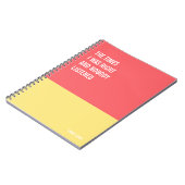 Witziges Notebook, humorvolles Writing Pad Journal Notizblock (Linke Seite)
