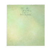 Witziges Notizblock "zu tun oder nicht zu tun" (Vorderseite)