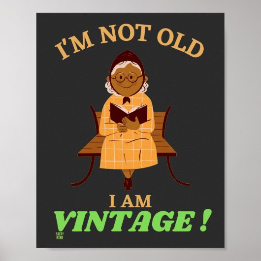 witziges Poster "ICH BIN NICHT ALT...2" (Vorne)