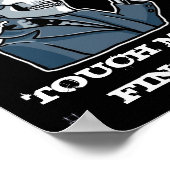 witziges Poster "IST DA LIFE NACH DEM TOD?" (Ecke)