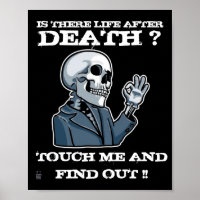 witziges Poster "IST DA LIFE NACH DEM TOD?"