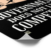 witziges Poster "NICHT STEHEN...1" (Ecke)