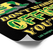 witziges Poster "ZOMBIES ESSEN BRAINS..." (Ecke)