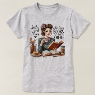 Witziges Retro-T-Shirt für Mädchen – Mädchen Büche T-Shirt