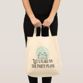 Witziges Schnee-Mann-Tasche-Geschenk für Partyplän Tragetasche (Vorderseite (Produkt))