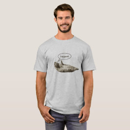 Witziges Siegel der Zulassung im T - Shirt