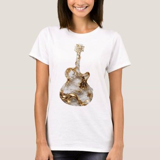 Witziges Silber ABSTRACT ART Design T-Shirt (Vorderseite)