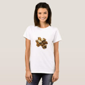 Witziges Silber ABSTRACT ART Design T-Shirt (Vorne ganz)