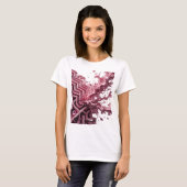 Witziges Silber ABSTRACT ART Design v2 T-Shirt (Vorne ganz)