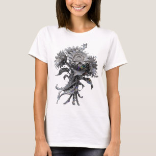 Witziges Silber ABSTRACT ART Maßgeschneidertes T-S T-Shirt