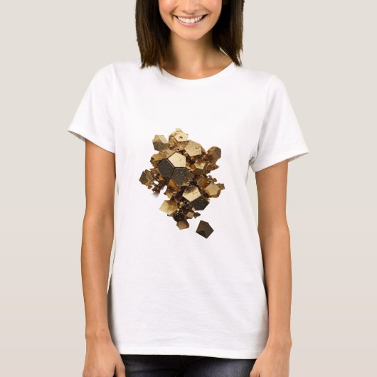 Witziges Silber ABSTRACT ART Statement T-Shirt (Vorderseite)