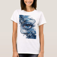 Witziges Silber BLAUE AUGEN Zitat-Design