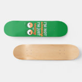 witziges Skateboard "ICH SCHLAFE NICHT.." (Horizontal)