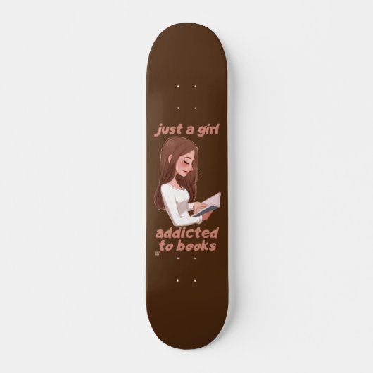 witziges Skateboard "NUR EIN MÄDCHEN..." (Vorne)