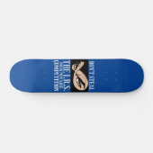 witziges Skateboard "STEHT NICHT... 2" (Horizontal)