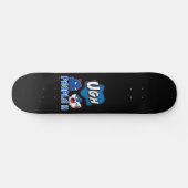 witziges Skateboard "UGH PEOPLE !!" (Horizontal)