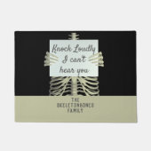 Witziges Skelett, das ich euch Halloween-Türmatte  Fußmatte (Vorderseite)