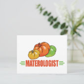 Witziges Tomaten Postkarte (Stehend Vorderseite)