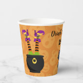Witziges Trinken Hexen Halloween Pappbecher (Vorderseite)