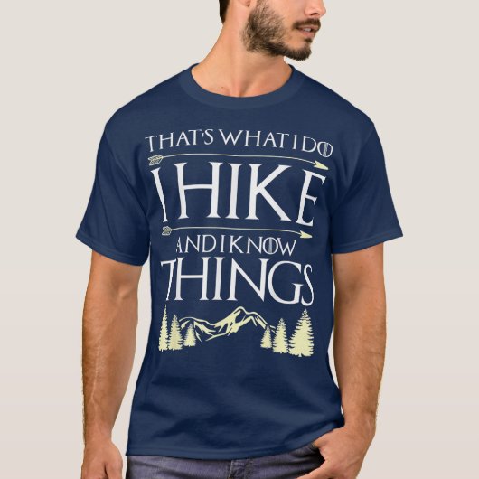 Witziges Wandern Shirt das, was ich tue und wander (Vorderseite)