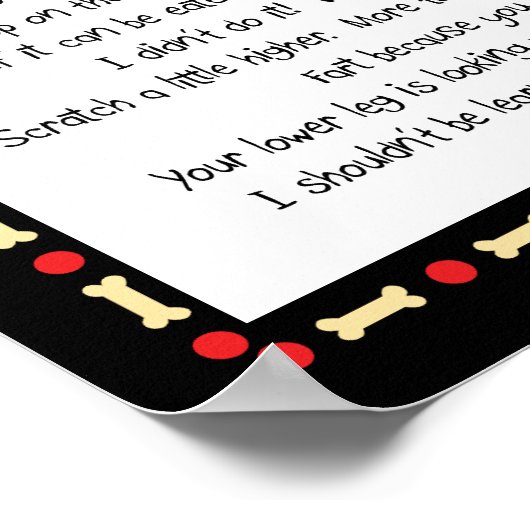 Witziges, was ich von Bouvier des Flandres gelernt Poster (Ecke)