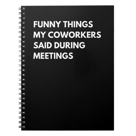 Witziges, was meine Mitarbeiter während der Sitzun Notizblock (Vorderseite)