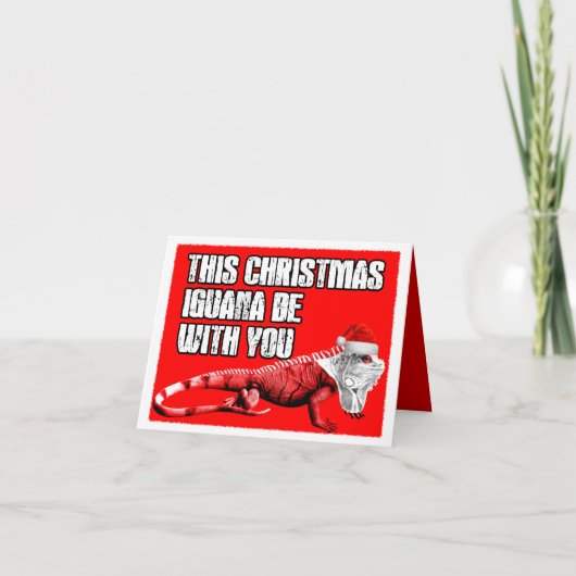 Witziges Wortspiel Feiertagskarte (Vorderseite)