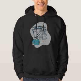 Witziges Zeichentrickzeichen mit Mauszeigerkopf Hoodie
