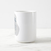 Witziges Zeichentrickzeichen mit Mauszeigerkopf Kaffeetasse (Mittel)