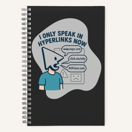 Witziges Zeichentrickzeichen mit Mauszeigerkopf Notizblock (Vorderseite)