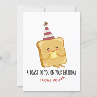 Witziges Zitat: Ein Toast zu dir am Geburtstag Einladung