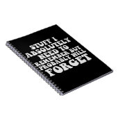 Witziges Zitat für vergessene Leute, die Geschenke Notizblock (Rechte Seite)