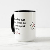 Witziges Zitat, morgendliche Tasse | Individuelle (Vorderseite Links)