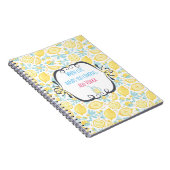 Witziges Zitat, wenn das Leben dir die Zitronen üb Notizblock (Rechte Seite)